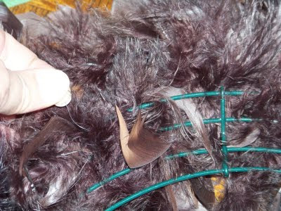 Silver Trappings: Christmas Feather Wreaths